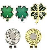 YEMCHI Golf Marker Hat Clip Set, Include 2 Hat Clip & 3 Ball Markers, Golf Accessories and Gifts ...