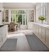 MatEssenz Kitchen Rugs, Kitchen Mats for Floor, Machine Washable Rugs 20"x30"+20"x48" Boho Style,...