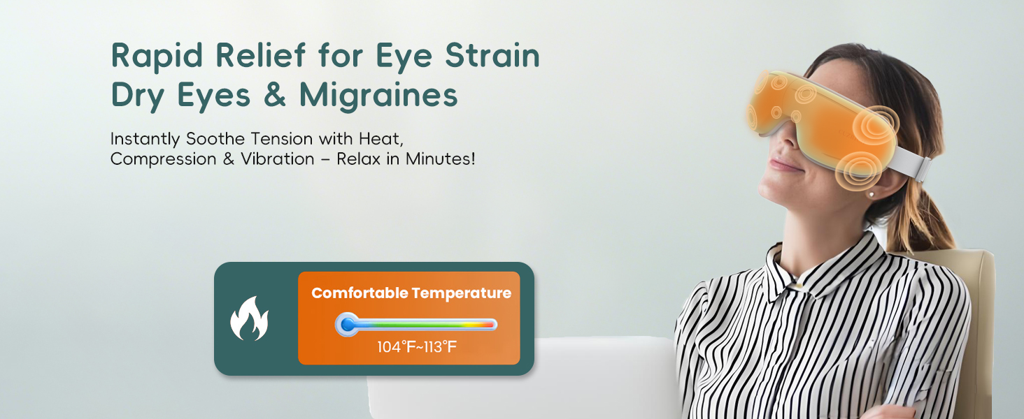 eye massager with heat