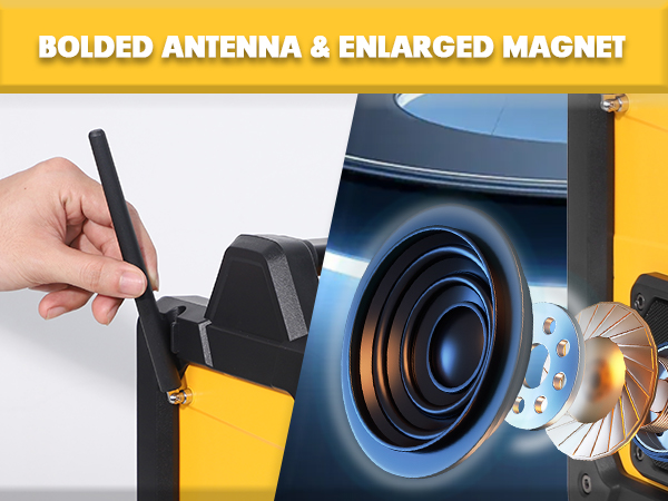 BOLDED ANTENNA & ENLARGED MAGNET