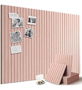 Markdang Large Felt Bulletin Board 48" x 36", 12 Pack Cork Boards for Walls with 30 Pushpins,80 A...