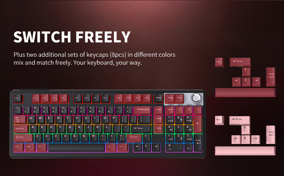 Compact Wireless Mechanical Gaming Keyboard