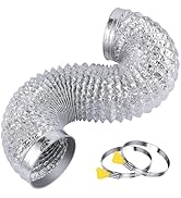 Steelsoft Heavy Duty 4"Flexible Dryer Vent Exhaust Duct Hose 3 Feet for Tight Space, Extra Thick(...