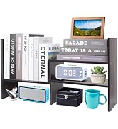 ShellKingdom Desk Shelf Organizer, Desktop Shelves, Adjustable Desktop Corner Shelf, Bookshelf St...