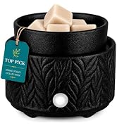 nawaza Ceramic Wax Melt Warmer Electric Candle Burner Scented Wax Black | Candle wax & wax cubes ...