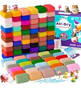 ARTPAR Air Dry Clay for Kids,90 Colors Modeling Magic Clay Bulk Kit | Colorful Molding Clay Sculp...