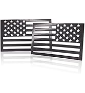 American Flag Magnet Decal, 2 Pack 6.1 x 3.7 Inch USA Flag Stickers with Patriotic Stars Reflecti...