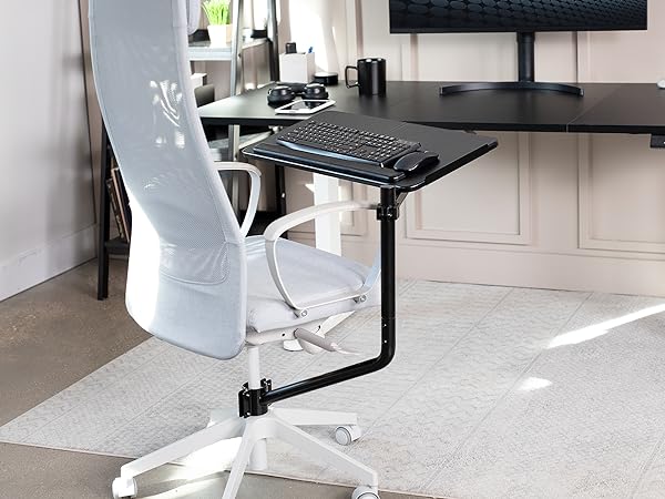 chair mount keyboard tray