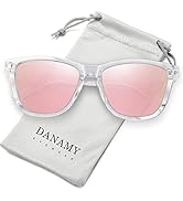 Danamy Sunglasses Womens Polarized Trendy Sunglasses - Men & Women Mirrored Driving Fishing Sun G...