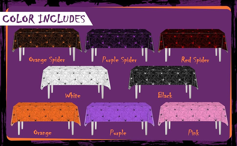 halloween spider tablecloth