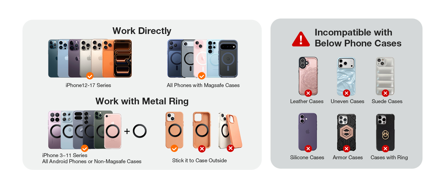 magnetic car phone holder for MagSafe phone