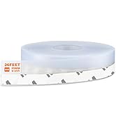 26 Feet Silicone Seal Strip,Door Weather Stripping Door Seal Strip Window Seal Silicone Sealing T...