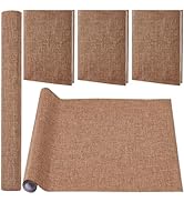 CRASPIRE 51 x 11.8 Linen Book Cloth Brown Books Binding Fabric Surface Paper Backed Bookcover Den...