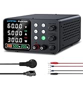 WANPTEK POWER DC Power Supply Variable, 60V 5A Adjustable Switching Regulated Bench Power Supplie...