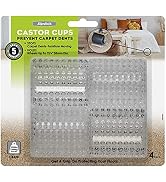 Slipstick CB420 Carpet Protector Caster Cups / Carpet Grippers for Under Furniture (Set of 4) 2-1...
