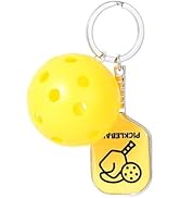 Qomamount Pickleball Keychain,Mini Paddle and Pickleball Design Pickle Ornament,Gifts for Pickleb...