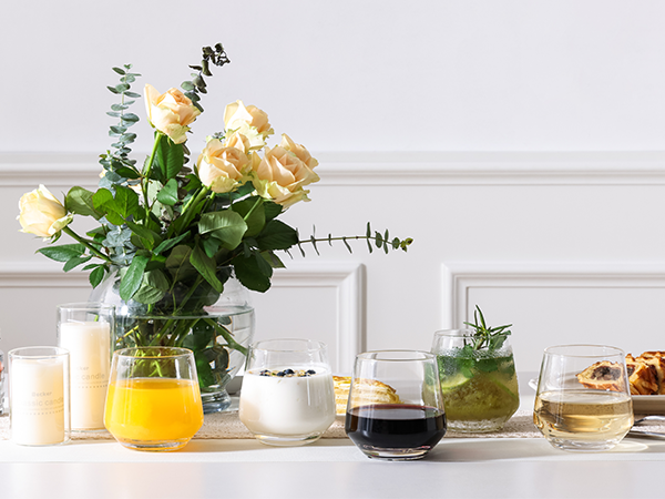 Stemless Wine Glasses Set