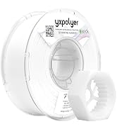 YXPOLYER 3D Printer Filament Nylon Filament PA6 2.2 lbs 1kg White Nylon with Heat-Resistant AMS-C...