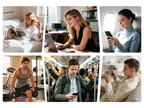 Ideal for commutes, workouts, cafes, conference rooms, gaming, and listening to music on flights.