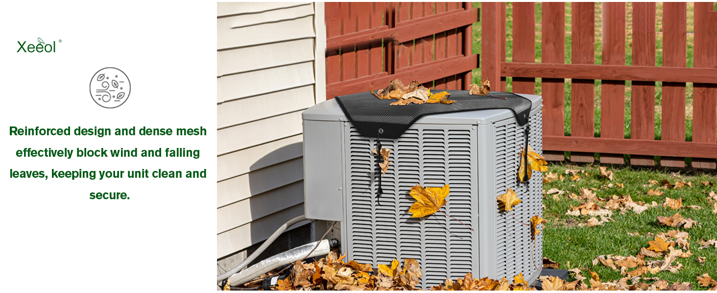 windproof and leaf guard ac cover
