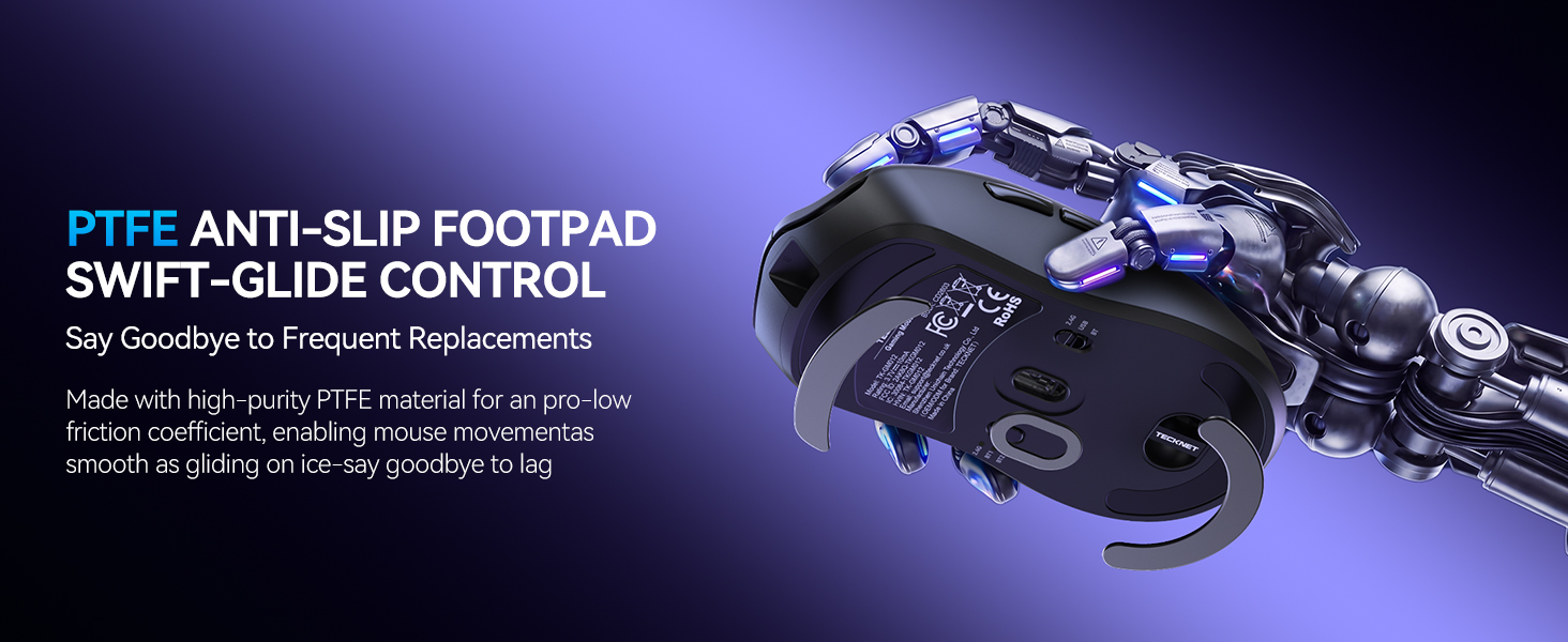 PTFE ANTI-SLIP FOOTPAD SWIFT-GLIDE CONTROL