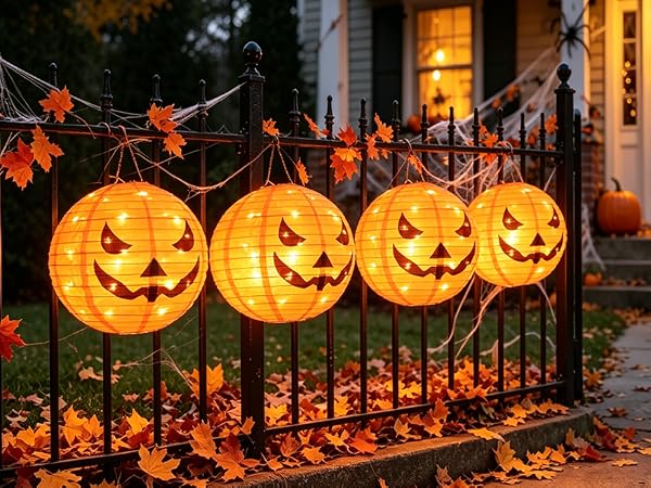 solar halloween pumpkin lights