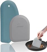 Bowl Scraper Dough Scraper Tool - Set of 2 Silicone Bench Scraper for Baking, Kitchen Pastry Scra...