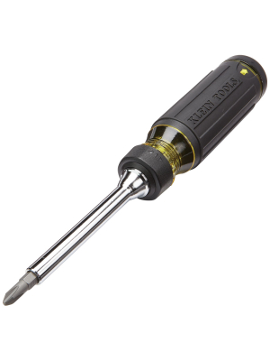 Multi-bit Ratcheting Screwdriver, 15-in-1 Tool with Phillips, Slotted, Square
