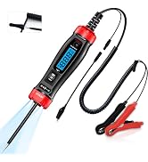 AWBLIN Upgrade Power Circuit Probe Tester, LCD Digital Automotive Test Light with Voltmeter&Illum...