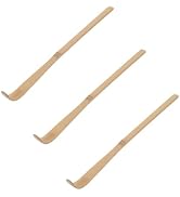 3Pcs Matcha Scoop Bamboo, Bamboo Matcha Scoop Japanese Chashaku Hooked Green Tea Spoon 18cm Tea C...