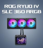ASUS ROG RYUO IV SLC 360 ARGB All-in-one CPU Liquid Cooler with Shortened tubing maximizes a Clea...
