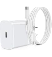 A15 5G Fast Charger Type C 25W USB C Charger, Phone Wall Charger, 6FT USB C Charger Cord Charging...