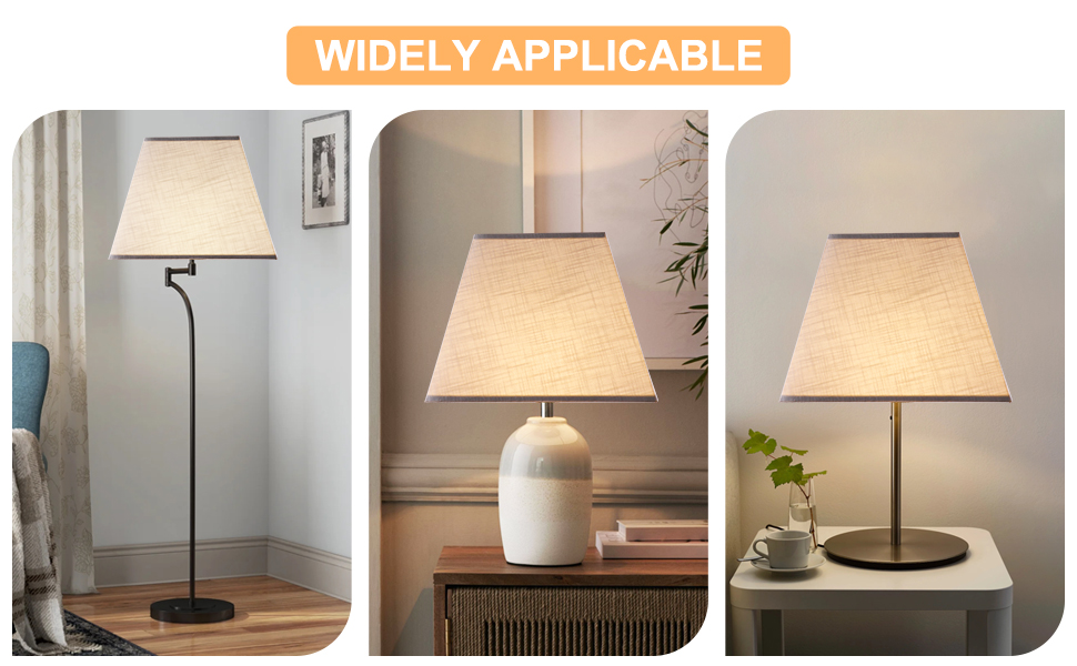 white lamp shades set of 2