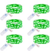 Minetom 6 Pack Fairy Lights Battery Operated String Lights with Timer - 7ft 20 LED Waterproof Sil...