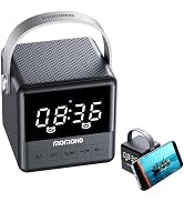 MOMOHO Portable Bluetooth Speaker with Time Display, Portable Wireless Speaker, TWS Stereo Sound,...
