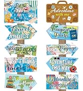 Abilat 20 Pcs Travel Party Decorations Let The Adventure Begin Signs Around The World Decorations...