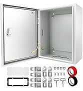 Tocretoare Outdoor Electrical Junction Box, 20 x 16 x 8'' NEMA 4X Enclosure Box, Wall Mounted IP6...
