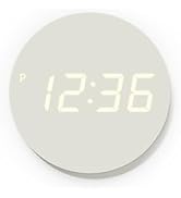 mooas Crayon Mini Digital Wall Clock, Modern Night Light Digital Desk Clock, LED Wall Clock 8 Inc...