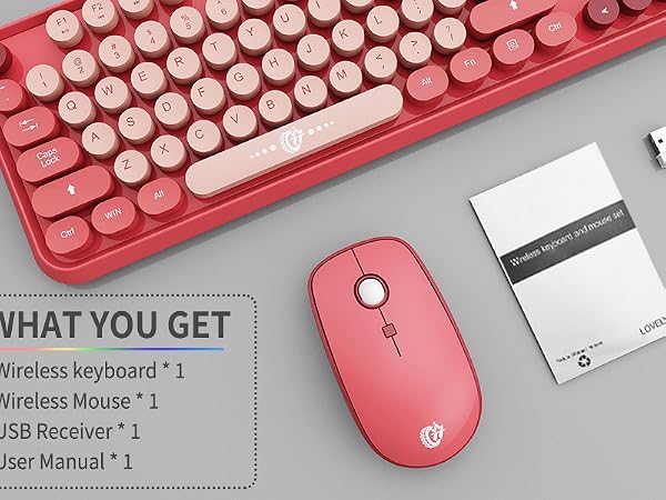 Wireless Keyboard and Mouse Combo