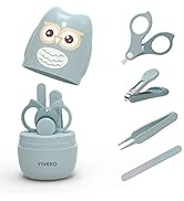 YIVEKO Baby Nail Kit, 4-in-1 Baby Nail Care Set with Cute Case, Baby Nail Clipper, Scissor, Nail ...