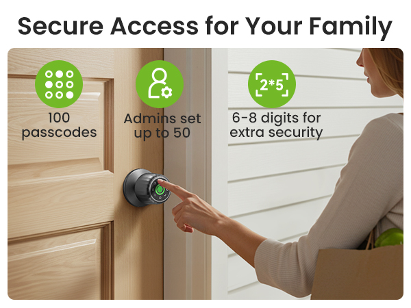 door knob with code and keys