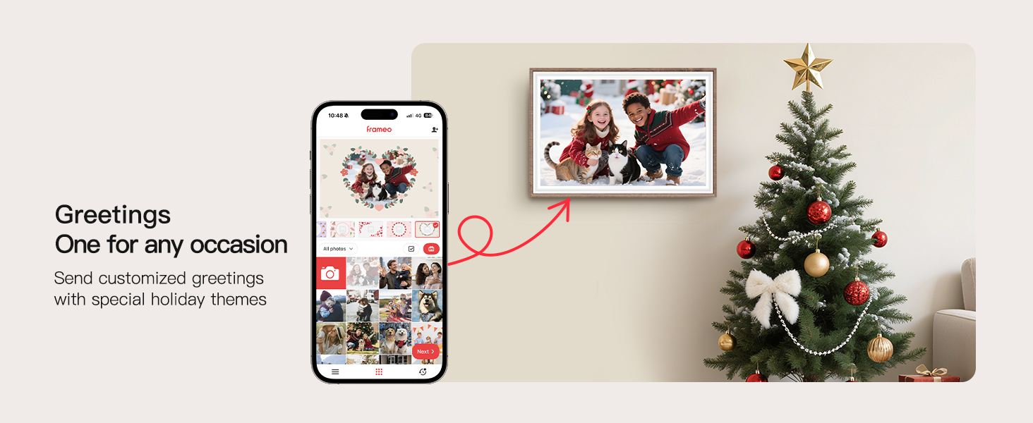 frameo digital frame wifi picture photo video share moment from phone