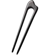 CHOISBEING Handmade Wooden Hair Pins for Updo Buns U Shaped Hair Fork for Long Hair Vintage Ebony...