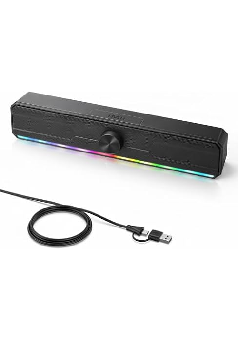 1Mii DeskRoar GT11 USB Computer Speakers for Desktop PC, Volume Control | External Speakers for L...