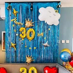 Foil Fringe Curtains Photo Backdrop Party Decorations