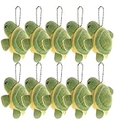 Toyvian Plush Turtle Keychain Soft Stuffed Toy Pendant for Backpack Purse Schoolbag Accessories M...