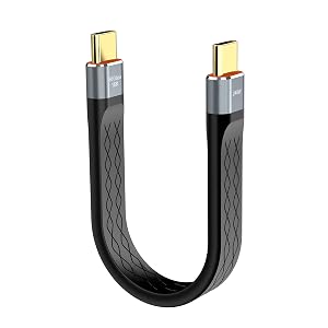 CHENLENIC USB C4 flat 80Gbps for Thunderbolt 4 5 16K cable iPhone ssd charger hdr type c mini mac