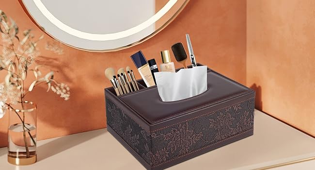 PU Leather Tissue Box Cover