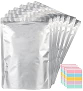 SHXWELL 30PCS 2 Gallon Mylar Bags for Food Storage, 13"x17" 10 Mil Stand-Up Zipper Pouches Reseal...