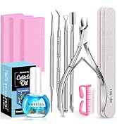 MORGLES Nail Files and Buffers Set, Manicure Kit for Women | 13 Pcs Nail Care Kit, With Blueberry...